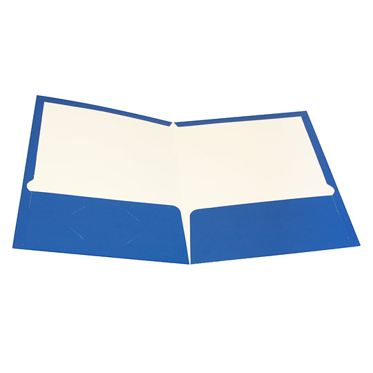 Folder showfolio OXFORD solapas interiores color azul tamaño carta - caja con 25 piezas