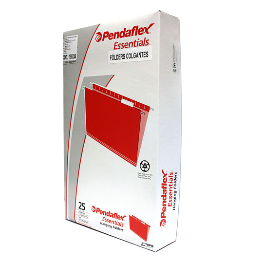 Folder colgante PENDAFLEX jinetes de plástico color rojo tamaño oficio