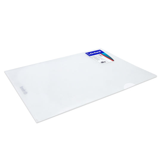 Folder OXFORD cerrado por dos lados color transparente tamaño carta