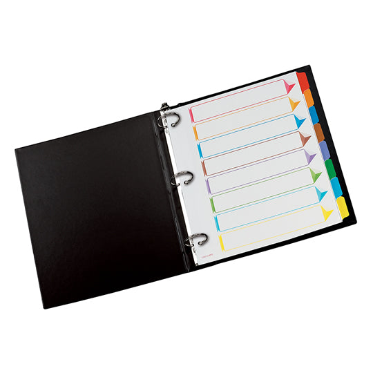 Separadores Oxford Tamaño Carta, con Cejas de colores - 8 Divisiones