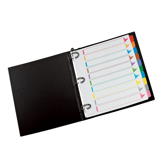 Separadores Oxford Tamaño Carta, con Cejas de colores - 10 Divisiones