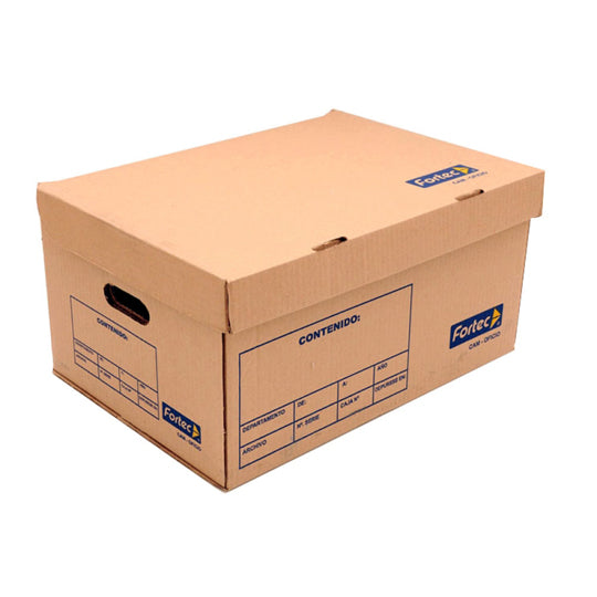 Caja de Archivo Fortec Tamaño Oficio, Color Café - 1 Pieza