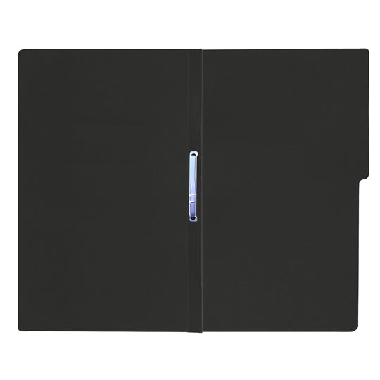 Carpeta tipo folder FORTEC pressboard con broche de 8cm color negro tamaño oficio