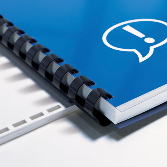 Gusano Cerlox GBC Plástico 5/8" Negro - Bolsa de 25 Piezas