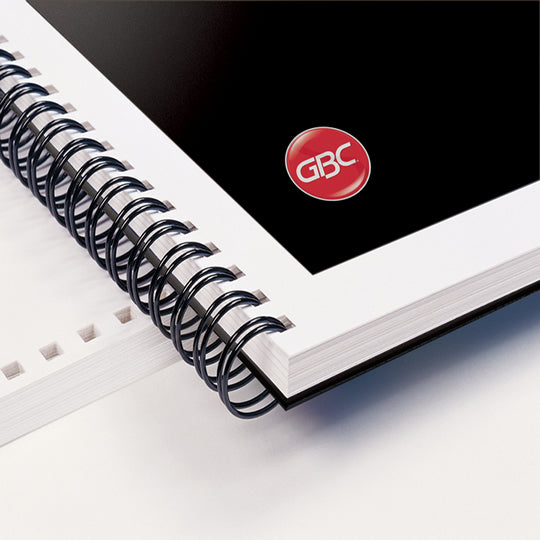 Arillos Metalicos Twin Loop 1/2" Negro - Caja con 20 Piezas