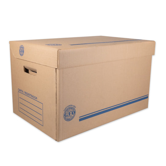 Caja de Archivo Geo Tamaño Carta, Color Café - 1 Pieza