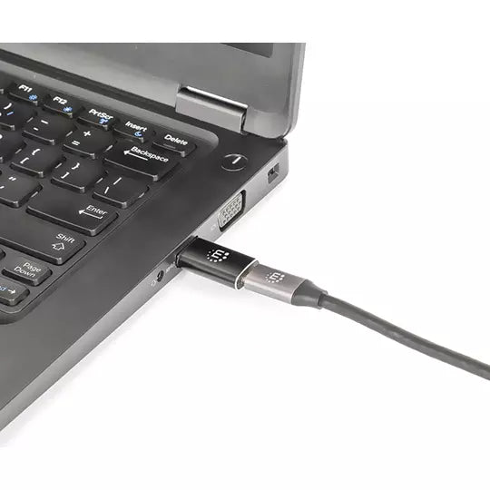 Convertidor Manhattan USB-A Macho 1x-C 5 Gbit/s Negro