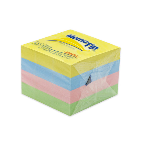 Block de Notas Adhesivas Memo-Tip, Surtido Pastel - Block con 400 Notas