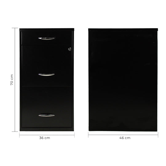 Archivero metálico multifuncional 17056 Mundo In color negro