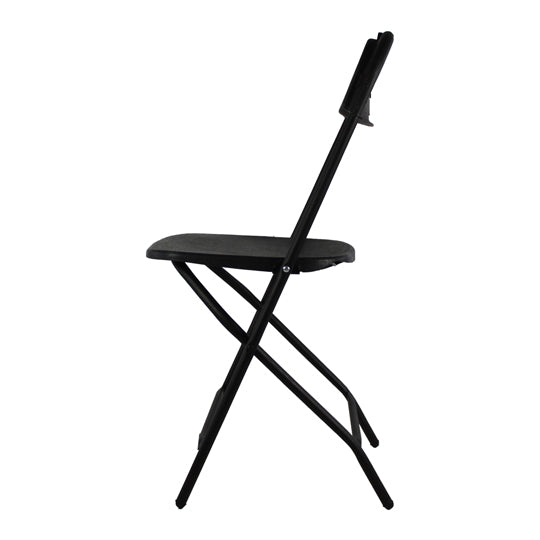 Silla plegable de polipropileno MUNDO IN color negro