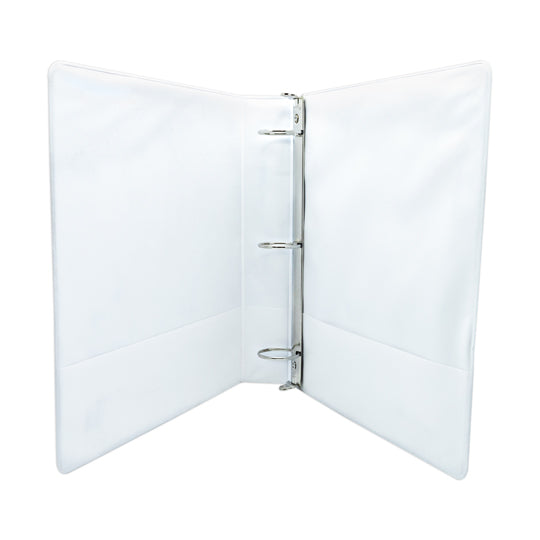 Carpeta KYMA herraje en O 1.5 pulgadas color blanco tamaño carta
