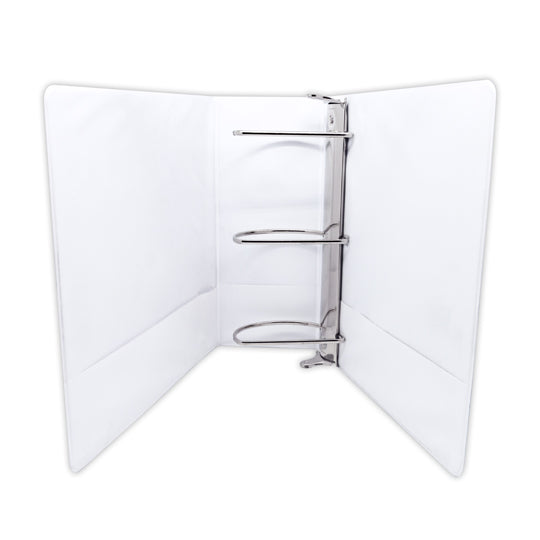 Carpeta KYMA herraje en D 4 pulgadas color blanco tamaño carta