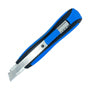 Cutter alma metálica ZENOA SENSITIV 18mm color negro con azul - 1 pieza