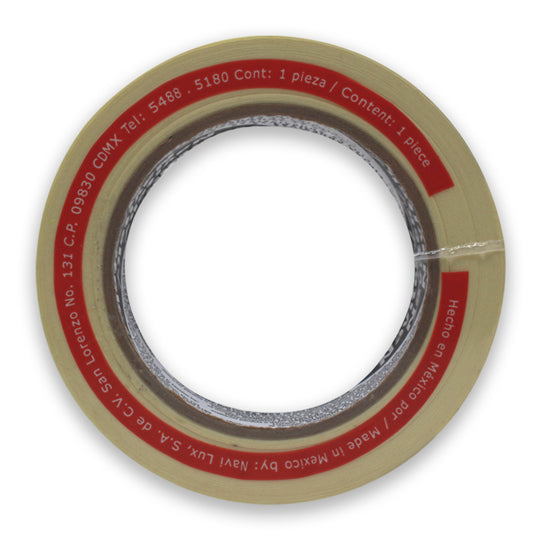 Cinta Masking Tape Navitek Color Natural de 18mm x 50m - 1 Pieza