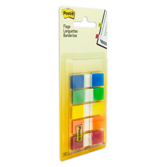 Minibanderitas Post-it, Neón - Estuche con 5 Blokcs