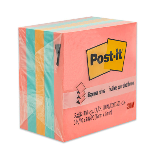 Block de Notas Adhesivas Post-it, Surtido Neón - Block con 500 Notas