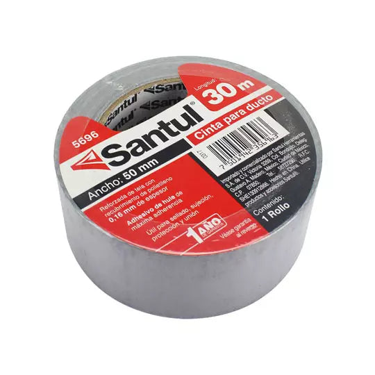 Cinta adhesiva santul para ducto 30 m.