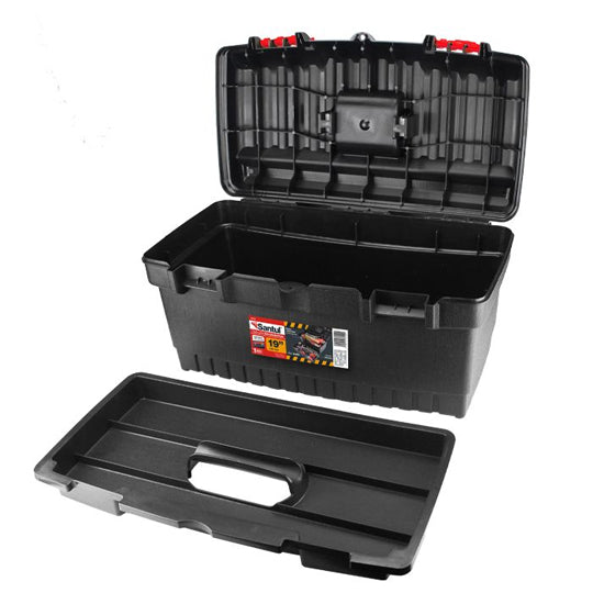 Caja para herramientas SANTUL de 19" color negro con rojo