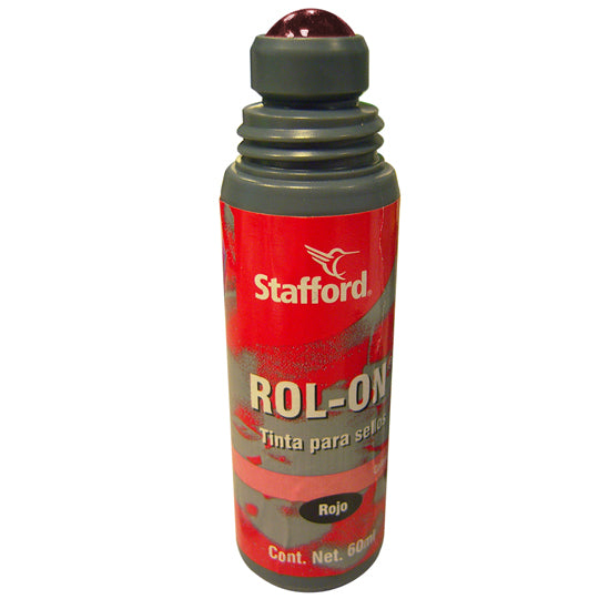 Tinta para Sello Stafford Color Roja, 60ml - 1 Pieza