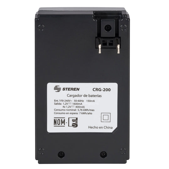 Cargador STEREN para AA y AAA + 4AA - 4 pilas recargables