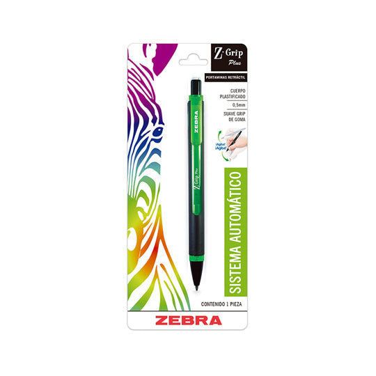 Lapicero Z-GRIP PLUS Grip Negro 0.7mm, Colores Surtido - 1 Pieza