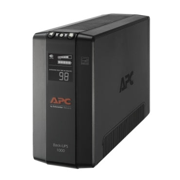 UPS de línea interactiva APC por Schneider Electric Back-UPS Pro, BX1000M-LM60, 1kVA/600W, Torre, AVR, 12Horas de carga