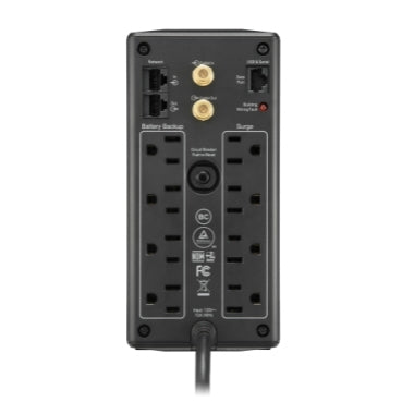 UPS de línea interactiva APC por Schneider Electric Back-UPS Pro, BX1000M-LM60, 1kVA/600W, Torre, AVR, 12Horas de carga