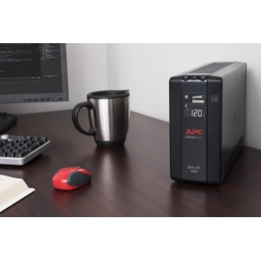 UPS de línea interactiva APC por Schneider Electric Back-UPS Pro, BX1000M-LM60, 1kVA/600W, Torre, AVR, 12Horas de carga