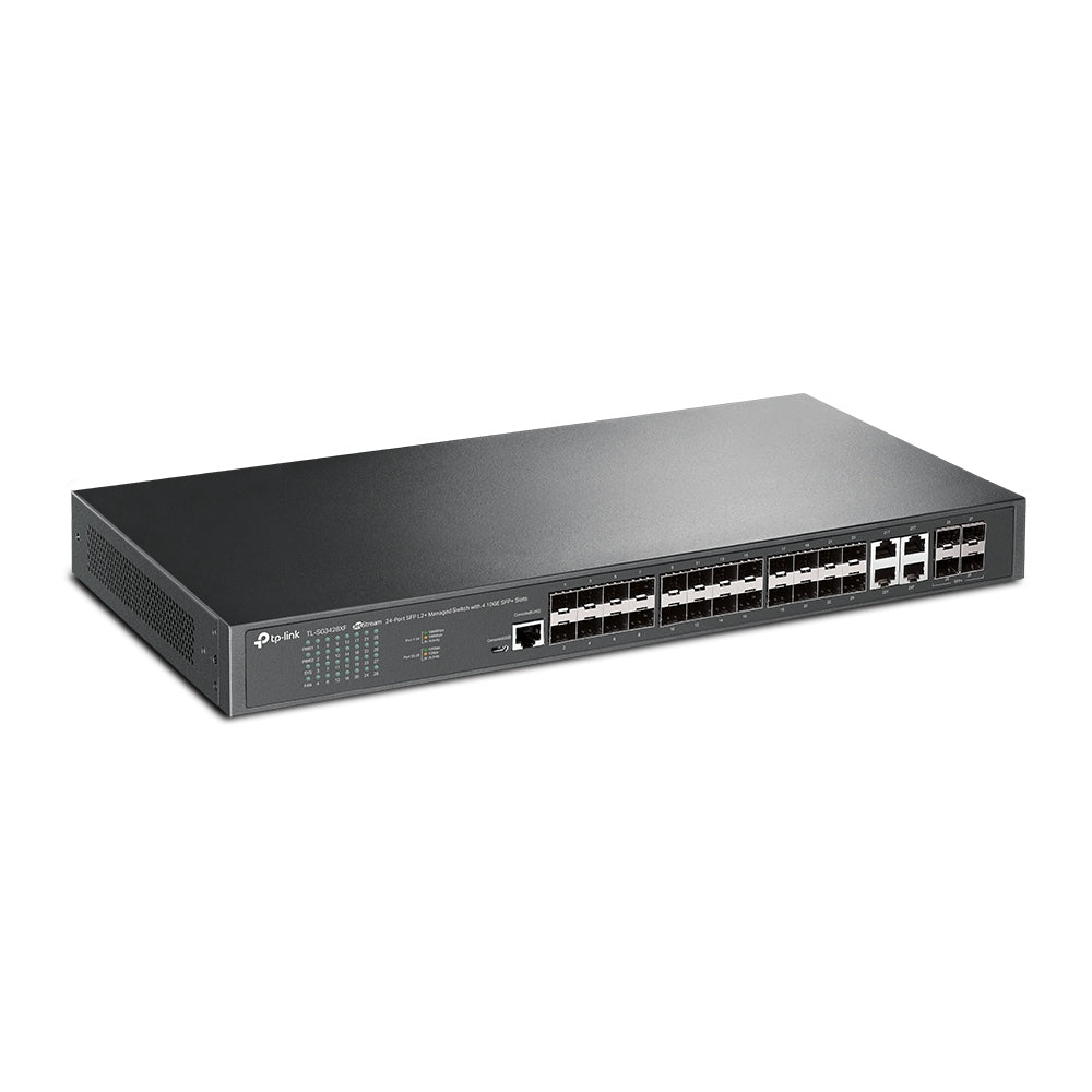 TP-LINK TP LINK ADMINISTRABLE JETSTREAMPERP DE 24 PUERTOS SFP L2 PLUS CON 4 RA TP LINK ADMINISTRABLE JETSTREAM DE 24 PUERTOS SFP L2 PLUS CON 4 RAN