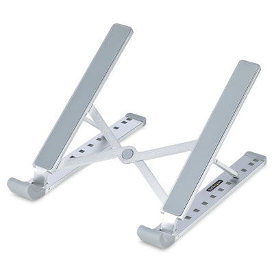 Base para Laptop StarTech, Soporta 10kg, 24.1cm de largo, 2.5cm alto, Ergonómico, Portátil, Ligero, Plata