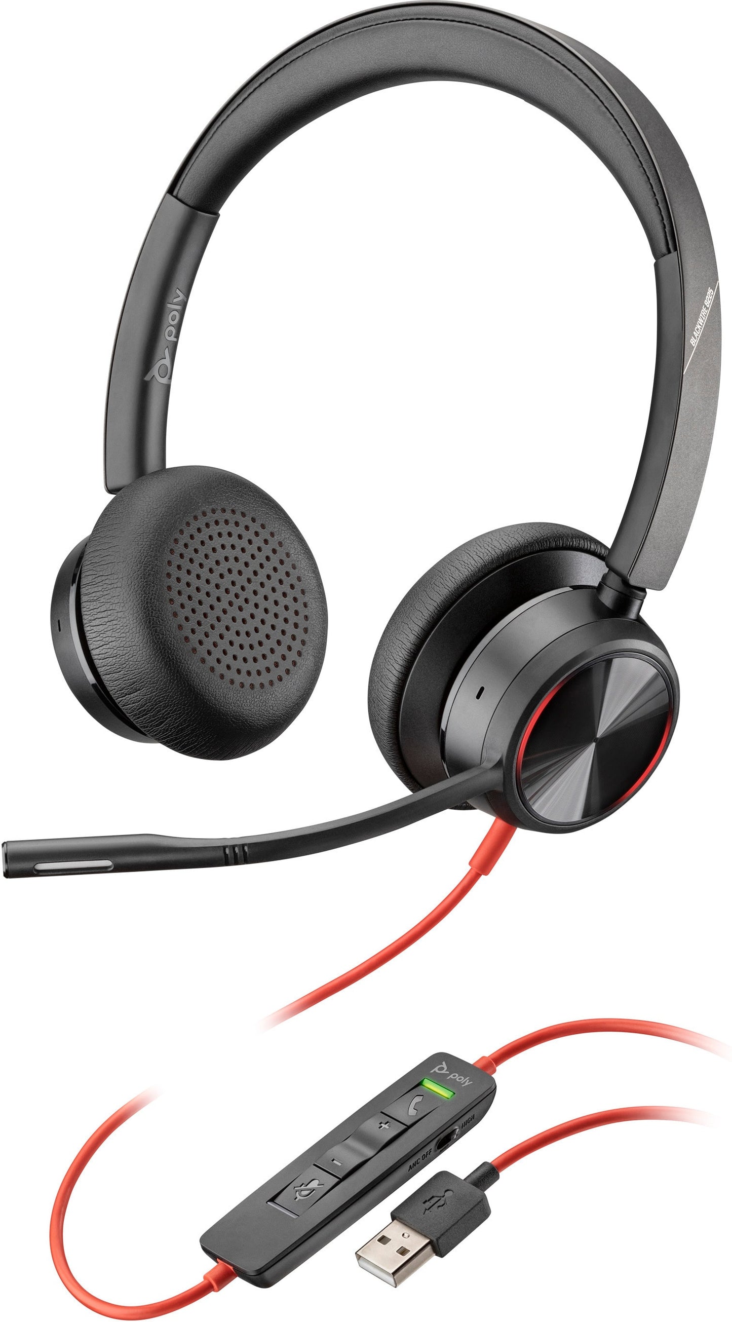 HP INC POLY AUDIFONOS BLACKWIRE 8225 STEREOACCS ALAMBRICO CONEXION USB A AUDIFONOS BLACKWIRE 8225 STEREO ALAMBRICO CONEXION USB A