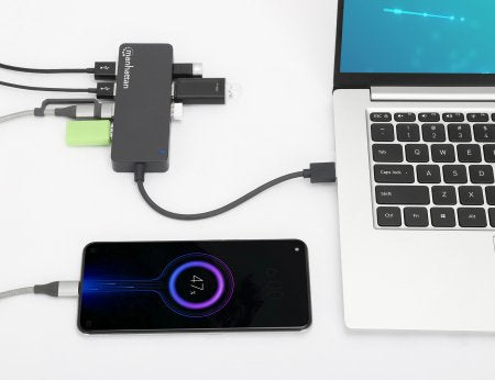 IC INTRACOM HUB USB V3.2 7 PTOS A SIN PERP FUENTE 5GBPS