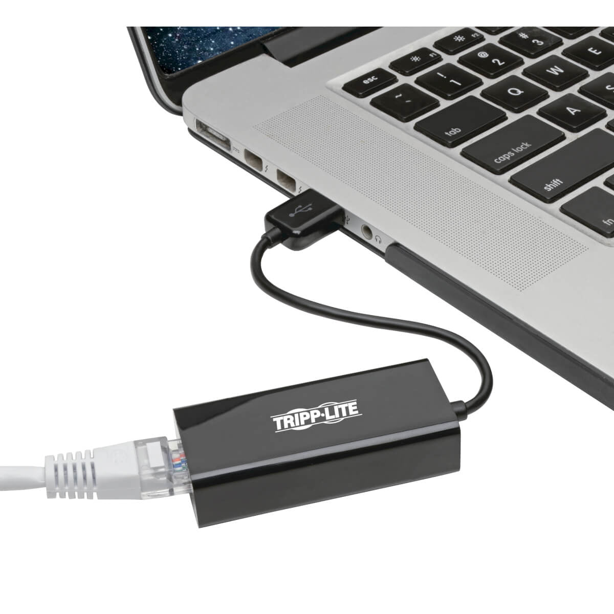 Adaptador USB Tripp Lite U236-000-R, USB 2.0 A Macho - RJ-45 Hembra, Negro