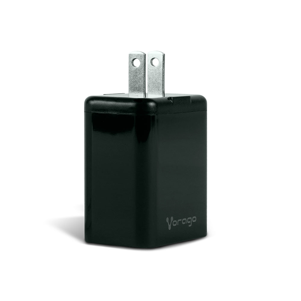 Cargador de Pared Vorago AU-350, 20W, 1x USB-A/1x USB-C, Negro