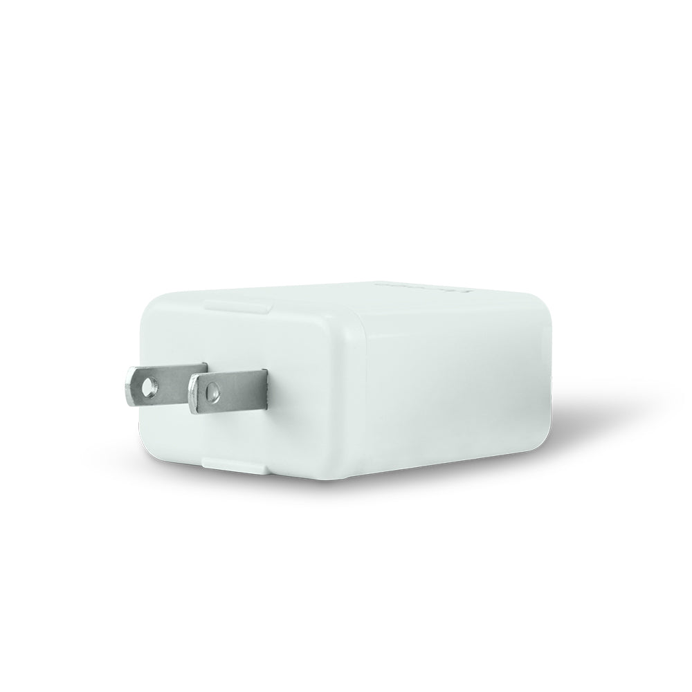 Cargador de Pared AU-350, 20W, 1x USB-A/1x USB-C, Blanco