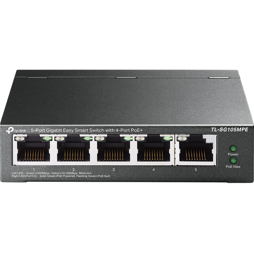 TP-LINK TP LINK SWITCH SMART SENCILLO PERP GIGABIT DE 5 PUERTOS CON 4 PUERTOS TP LINK SWITCH SMART SENCILLO GIGABIT DE 5 PUERTOS CON 4 PUERTOS