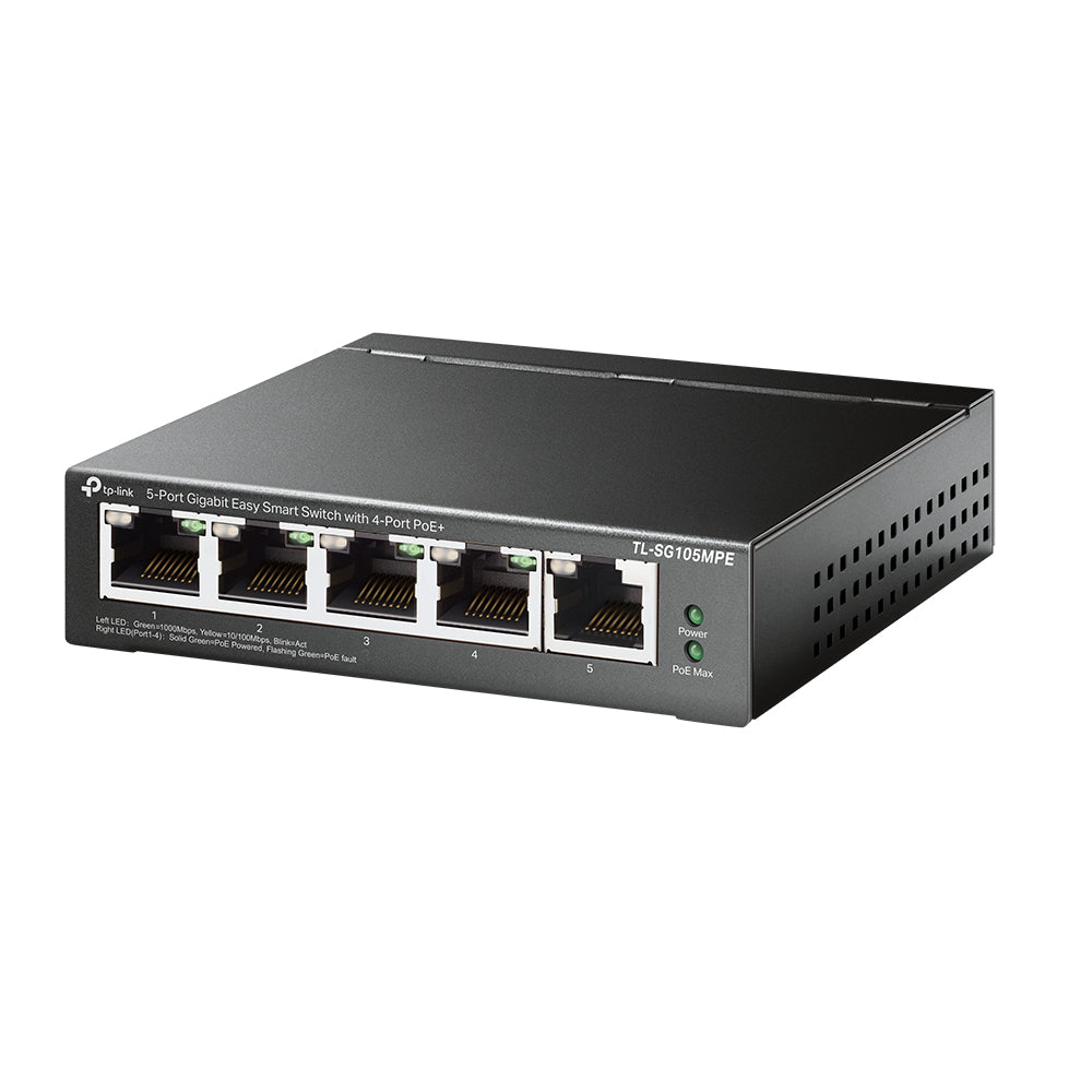 TP-LINK TP LINK SWITCH SMART SENCILLO PERP GIGABIT DE 5 PUERTOS CON 4 PUERTOS TP LINK SWITCH SMART SENCILLO GIGABIT DE 5 PUERTOS CON 4 PUERTOS