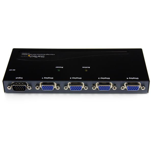 StarTech Duplicador Divisor de Video VGA de 4 puertos 350MHz, Splitter Multiplicador 4 Salidas HD15, 2048 x 1536, 350MHz