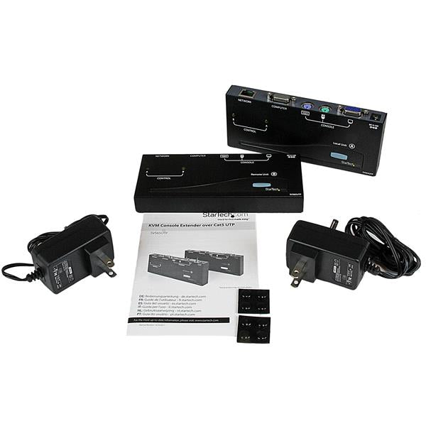 StarTech Extensor de consola KVM PS/2 USB por cable Cat5, 150m, 1 Computadores, 152.40m Alcance, VGA, 1024 x 768 Resolución máxima de video