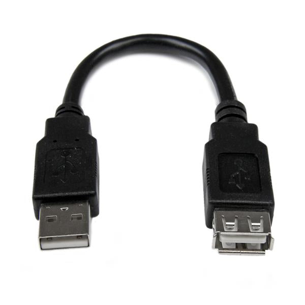 STARTECH CONSIG CABLE EXTENSOR USB 2.0 ADAP MACHO A HEMBRA DE 15CM .