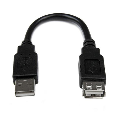 STARTECH CONSIG CABLE EXTENSOR USB 2.0 ADAP MACHO A HEMBRA DE 15CM .