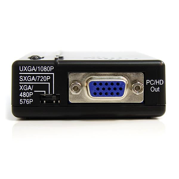 STARTECH CONSIG ADAPTADOR CONVERTIDOR S-VIDEO CABL VIDEO COMP Y COMPONENTES A VGA .