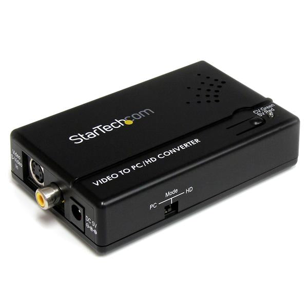 STARTECH CONSIG ADAPTADOR CONVERTIDOR S-VIDEO CABL VIDEO COMP Y COMPONENTES A VGA .