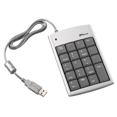 PAUK10U Targus Teclado Numérico Ultra Mini, USB, Plata