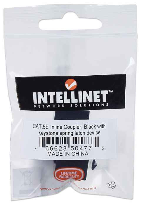 IC INTRACOM COPLE RJ45-RJ45 CAT5E KEYSTONE CABL UTP RED NEGRO