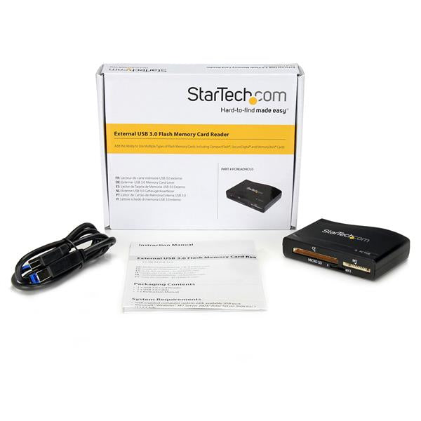 STARTECH CONSIG LECTOR DE TARJETAS DE MEMORIA EXT FLASH USB 3.0