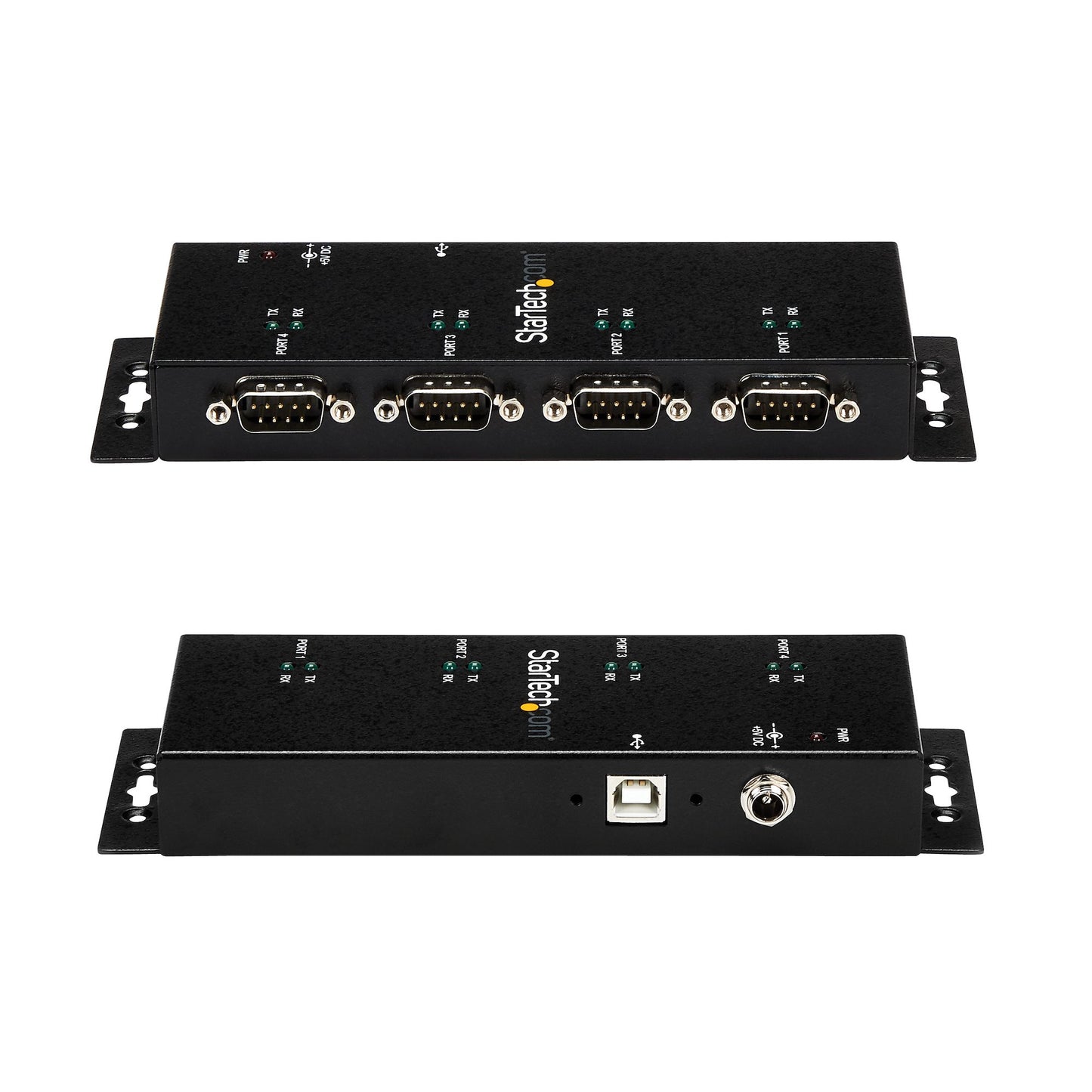 STARTECH CONSIG HUB CONCENTRADOR USB A SERIAL CTLR RS232 DB9 DE 4 PUERTOS DE RIEL DIN