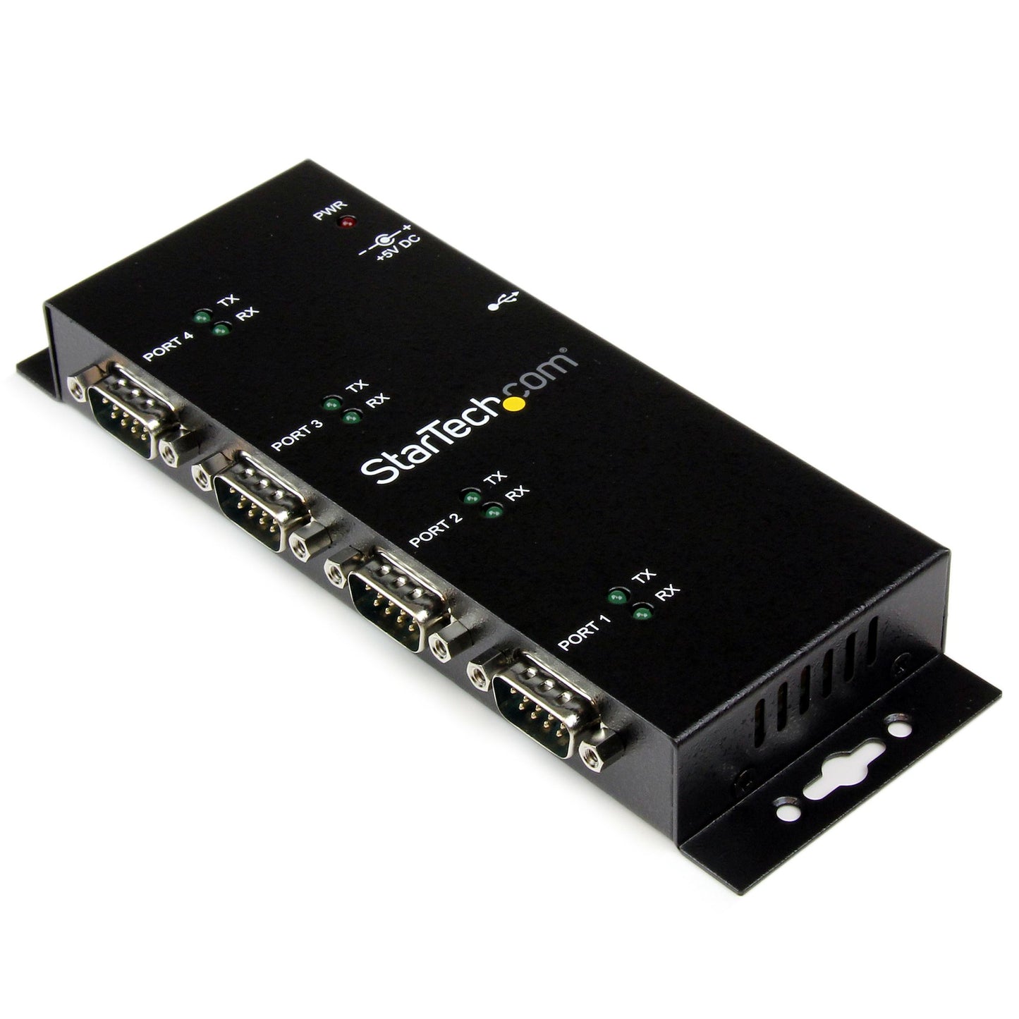 STARTECH CONSIG HUB CONCENTRADOR USB A SERIAL CTLR RS232 DB9 DE 4 PUERTOS DE RIEL DIN