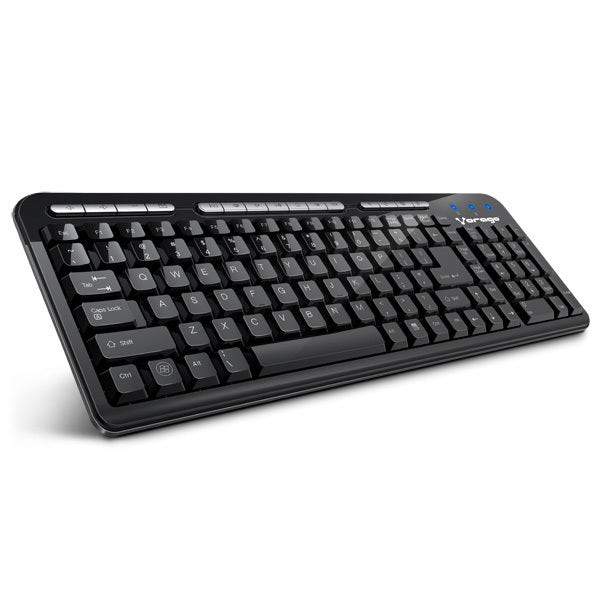 AC-445883-1 Teclado Vorago KB-202, Alámbrico, USB, Negro (Español)