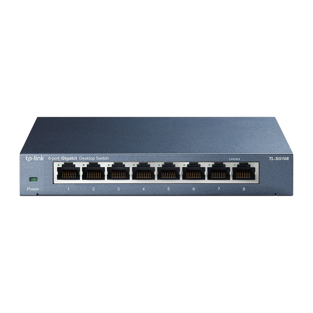 SWITCH DE ESCRITORIO CON PERP 8 PUERTOS GIGABIT SIN ADMINISTRACI